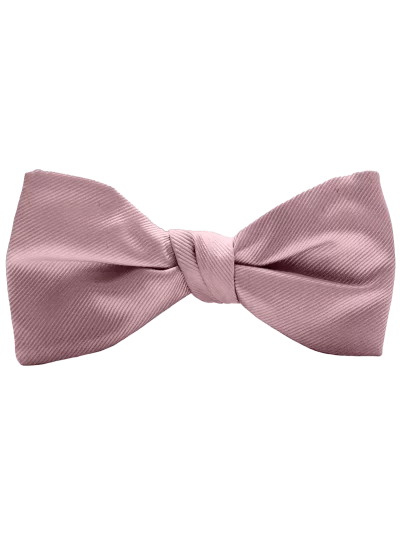 Modern solid rose gold bow tie