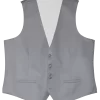 Platinum Modern Solid Vest & Ties - Image 5