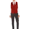 Ruby Modern Solid Vest & Ties