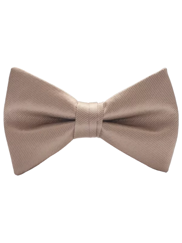 Modern Solid Taupe colored bow tie